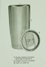 Load image into Gallery viewer, 20 oz. Double Wall Stainless Steel Hood Ornament Travel Thermal Mug $33.00