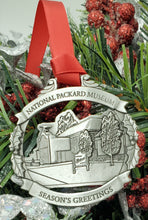Load image into Gallery viewer, Pewter National Packard Museum Christmas Ornament $20.00