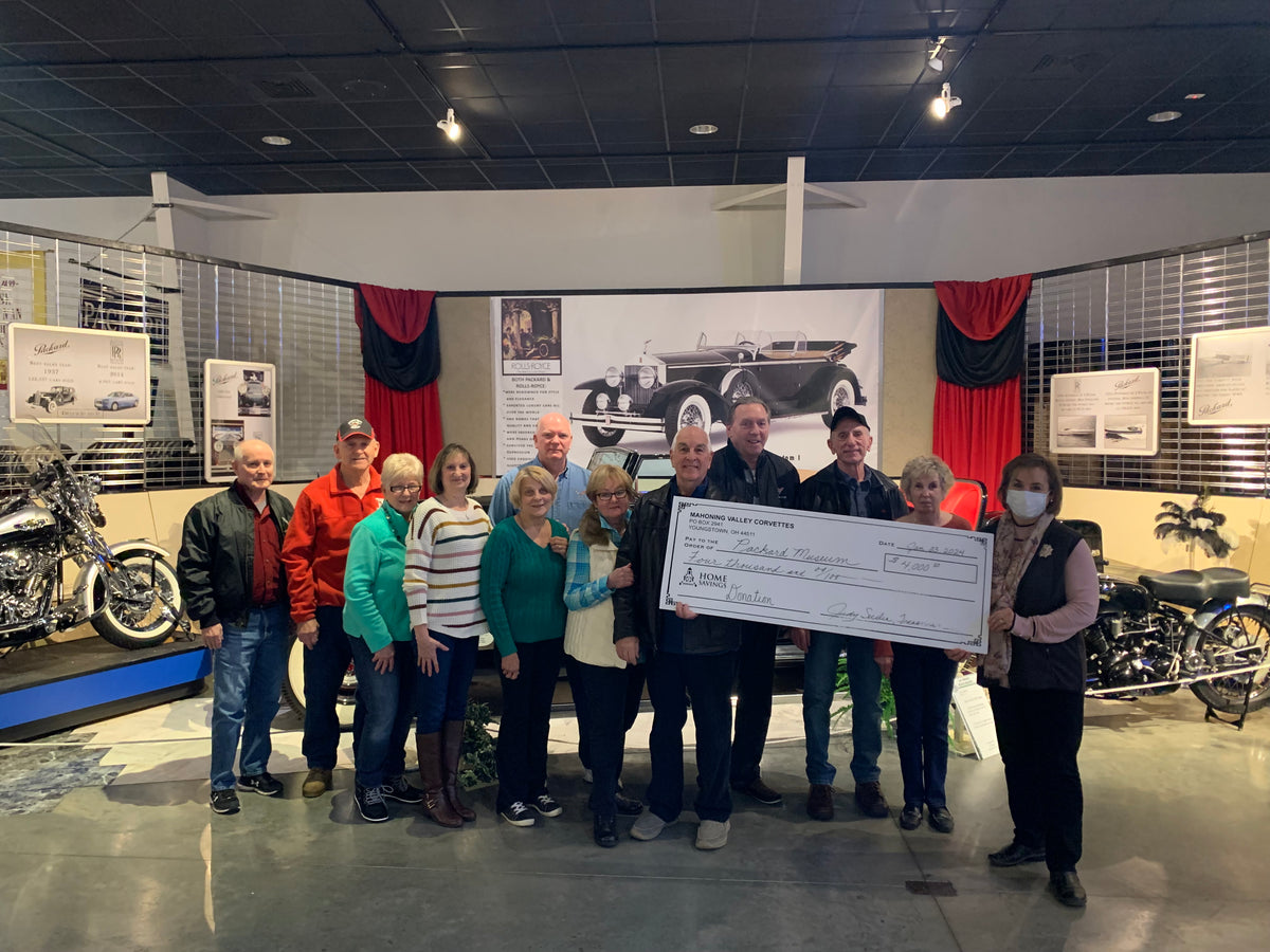 Mahoning Valley Corvette Club Donates to the National Packard Museum ...