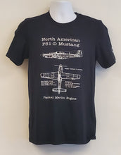 Load image into Gallery viewer, Packard Merlin Engine Mustang Short Sleeve T-shirt (4 colors) $20.99