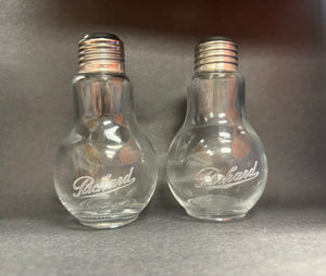 Light Bulb Salt & Pepper Shaker Set with Packard Logo - $14.99