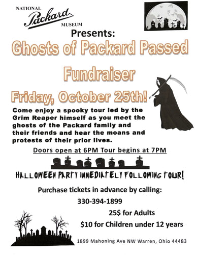 Ghosts of Packard Passed 2024 Fundraiser Tickets