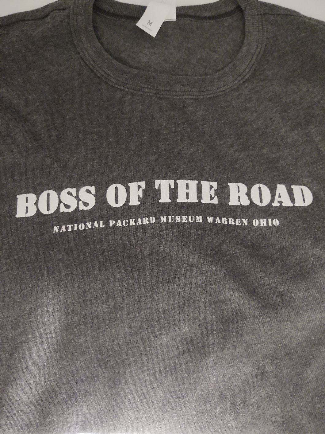 T Shirt Long Sleeve Unisex - Boss of the Road - Heather Grey $24.00