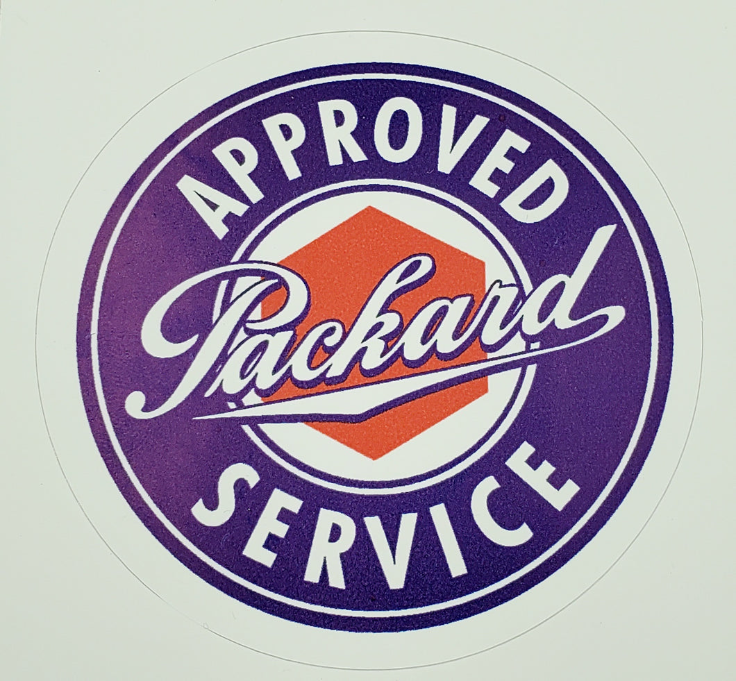 Vinyl Custom Cut Sticker Packard Approved Service $2.50