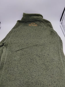 Sweater - Unisex - Military Green Full Zip Embroidered with Packard Logo