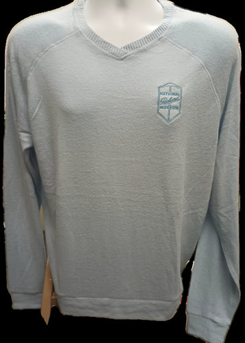 Boxercraft Men's Light Blue V-Neck Sweater