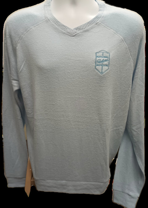 Boxercraft Men's Light Blue V-Neck Sweater