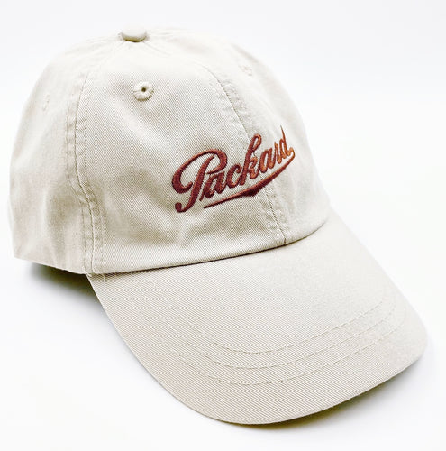 Packard Script Twill Cap $20.00